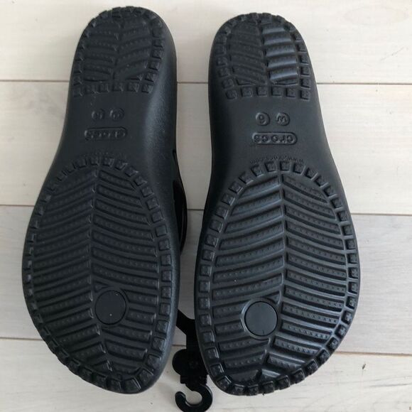 Crocs Women's Kadee II Black Flip Size 6 - Picture 2 of 4